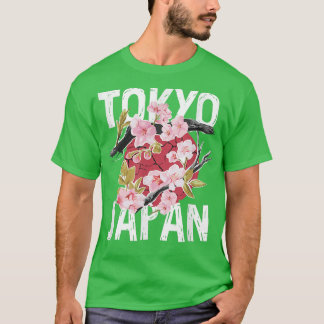 T-shirt Tokyo Japon Sakura Cherry Blossom Sur Japon Red Su