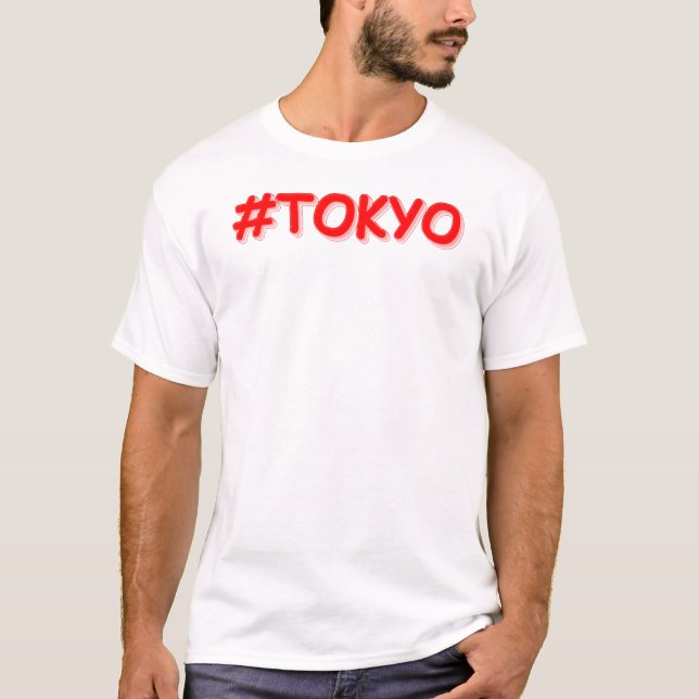 T-shirt "#Tokyo" Joli Design. Commandez dès maintenant  (Devant)
