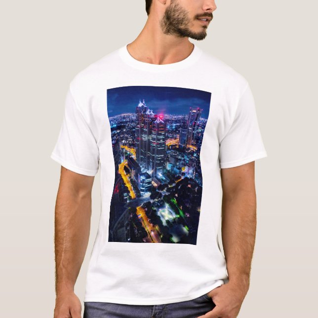 T-shirt Tokyo la nuit (Devant)