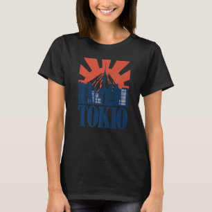 T-shirt Tokyo Skyline Japon Souvenir Japonais Vintage Rétr