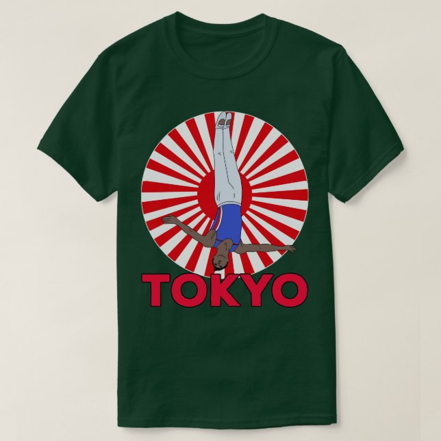 T-shirt Tokyo Trampoline Gymnastique (Design devant)