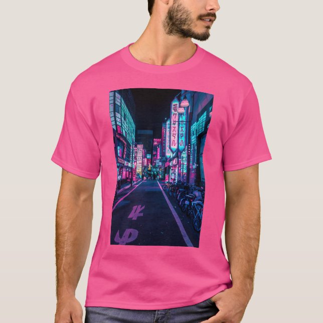 T-shirt Tokyo - Une merveille néon (Devant)