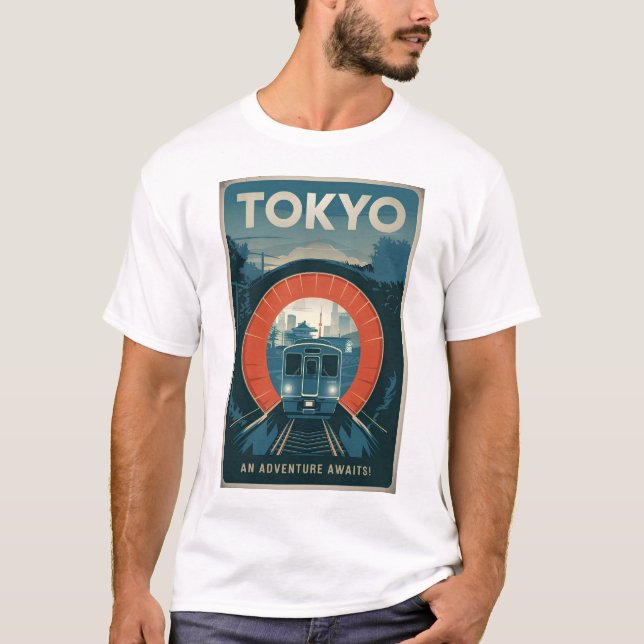 T-shirt Tokyo vintage (Devant)