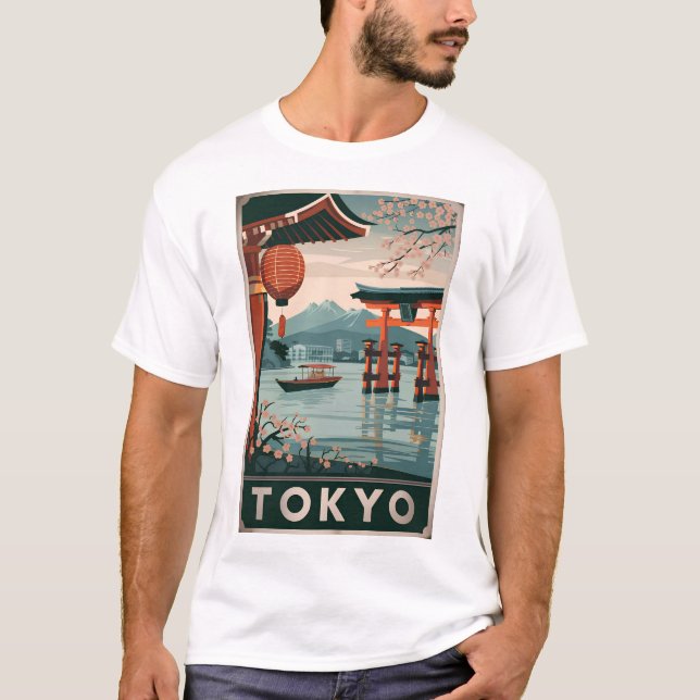 T-shirt Tokyo vintage (Devant)
