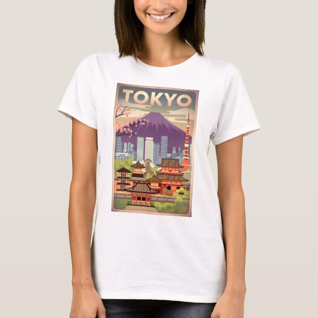 T-shirt Tokyo vintage (Devant)