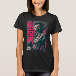 T-shirt Tokyo Yami – Fille Punk Rebelle de la Rue