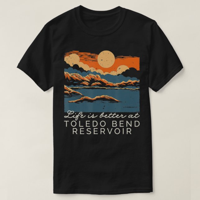 T-shirt Toledo Bend Réservoir Lake Life  (Design devant)