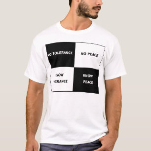 T-shirt Tolérance = paix