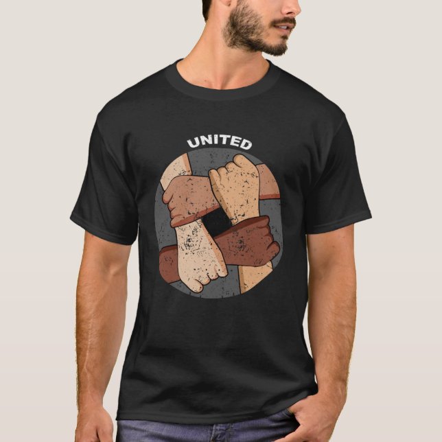 T-shirt Tolérance unie simple humain simple racisme Pullov (Devant)