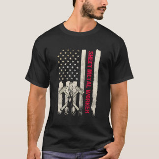 T-shirt Tôlerie Le Travailleur Dons Design Sur Le Dos De C