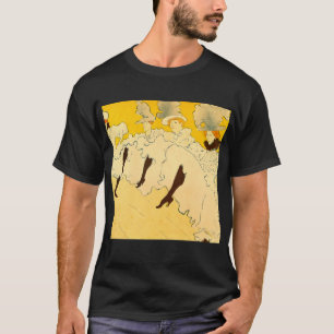 T-shirt Tolouse-Lautrec Dancing Girls Yellow Poster Art