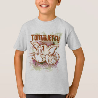 T-shirt Tom and Jerry Brown and Green
