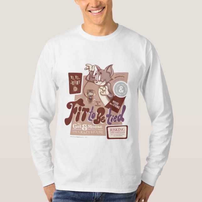 T-shirt Tom and Jerry Fit To Be Tied (Devant)