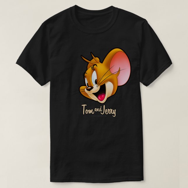 T-shirt Tom And Jerry Simple Jerry Big Face  (Design devant)