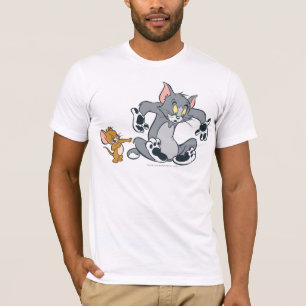 T-shirt Tom et chat noir de patte de Jerry