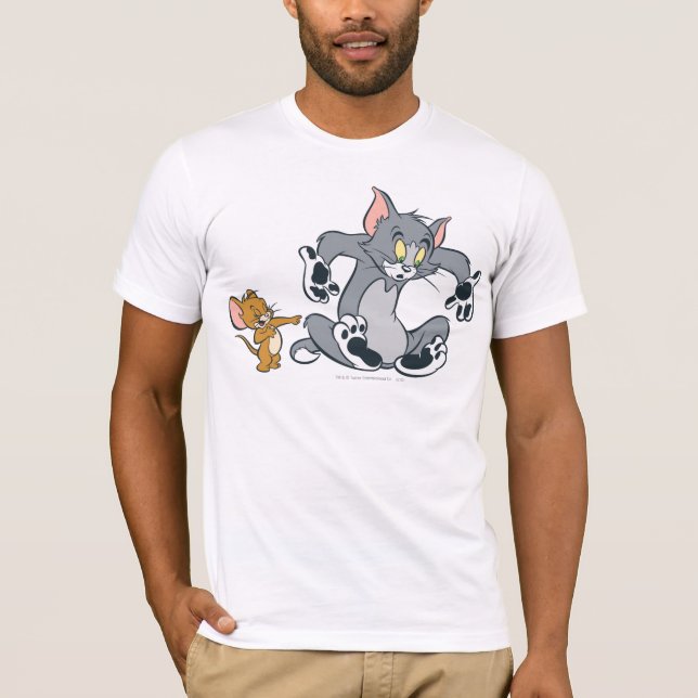 T-shirt Tom et Jerry Black Paw Cat (Devant)