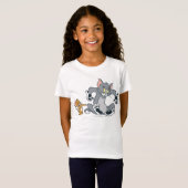 T-Shirt Tom et Jerry Black Paw Cat (Devant entier)