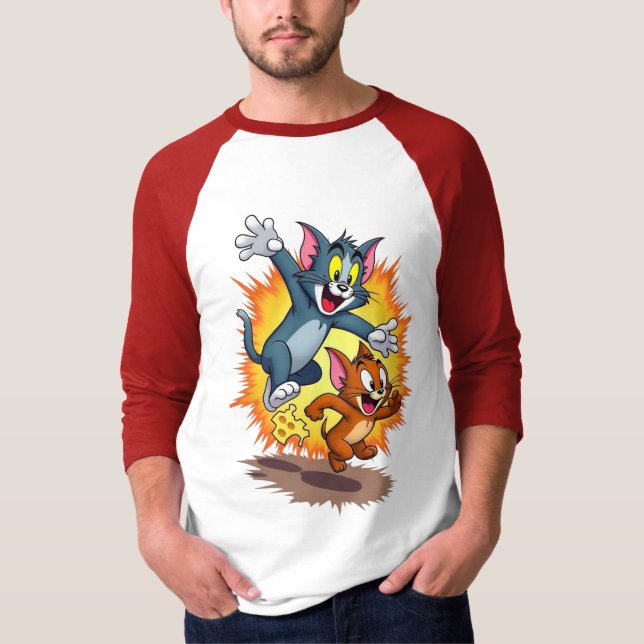 T-shirt Tom et Jerry Classique Cartoon Chase (Devant)