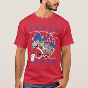 T-shirt Tom Et Jerry Classique Noël Moche Sweater Premi