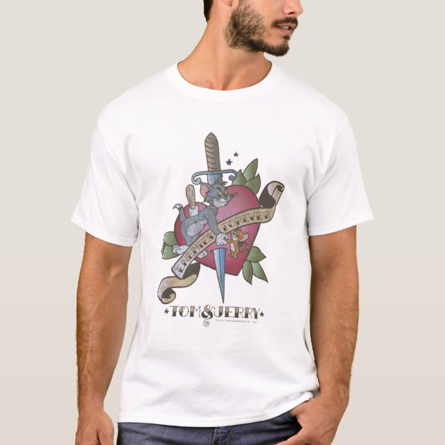 T-shirt Tom et Jerry Ennemies pour toujours 2 (Devant)