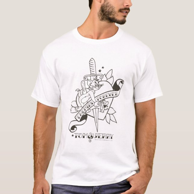 T-shirt Tom et Jerry Ennemis pour toujours 1 (Devant)