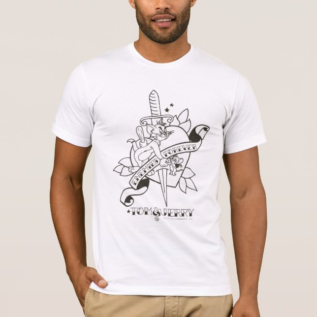 T-shirt Tom et Jerry Ennemis pour toujours 1 (Devant)