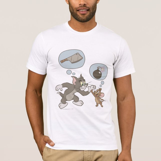 T-shirt Tom et Jerry Evil Thoughts (Devant)