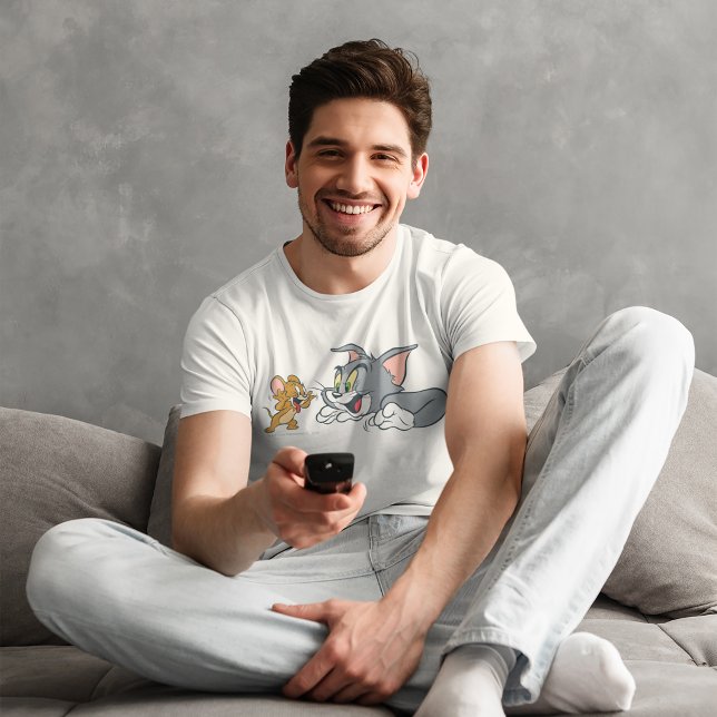 T-shirt Tom et Jerry font des grimaces (Man wearing t-shirt)