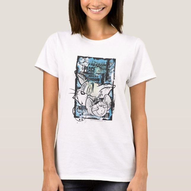T-shirt Tom et Jerry Grimey (Devant)