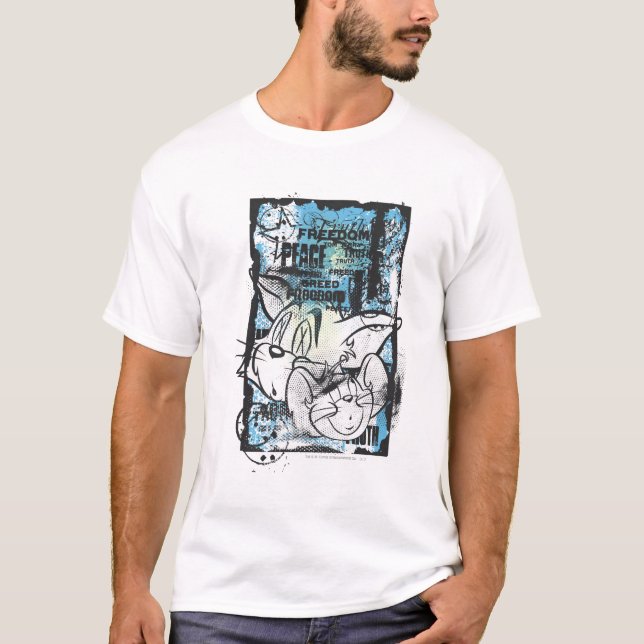 T-shirt Tom et Jerry Grimey (Devant)