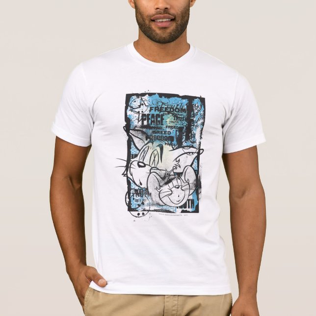 T-shirt Tom et Jerry Grimey (Devant)