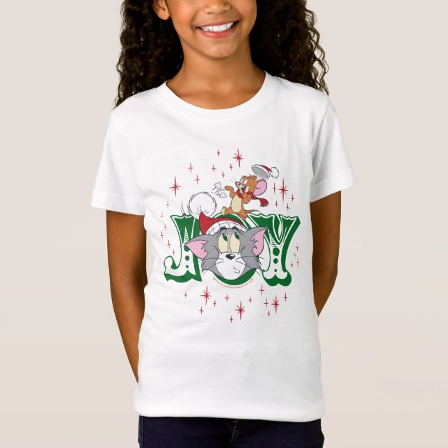 T-Shirt Tom et Jerry Holiday Joy (Devant)