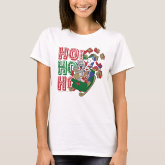 T-shirt Tom et Jerry livrent des cadeaux dans un hangar