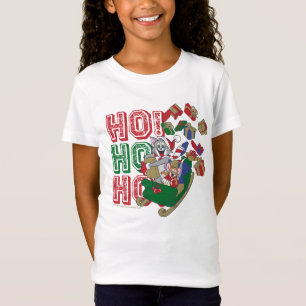 T-Shirt Tom et Jerry livrent des cadeaux dans un soupir