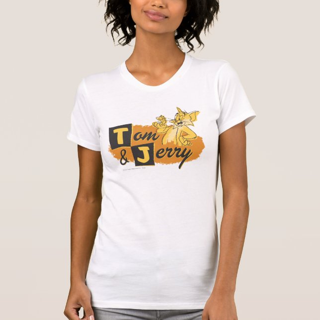 T-shirt Tom et Jerry Mouse en Paw Logo (Devant)