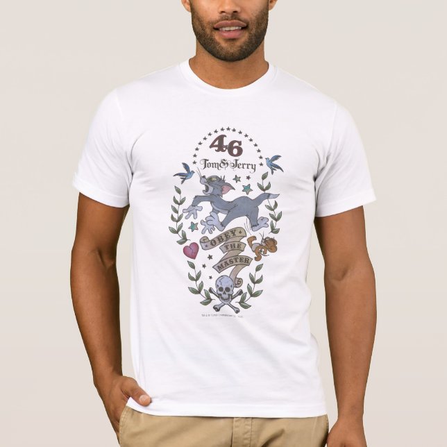 T-shirt Tom et Jerry Obey Le Maître 2 (Devant)