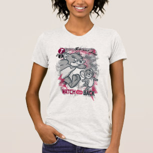 T-shirt Tom et Jerry observent votre dos