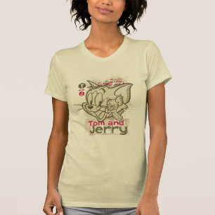 T-shirt Tom et Jerry Pink et Green