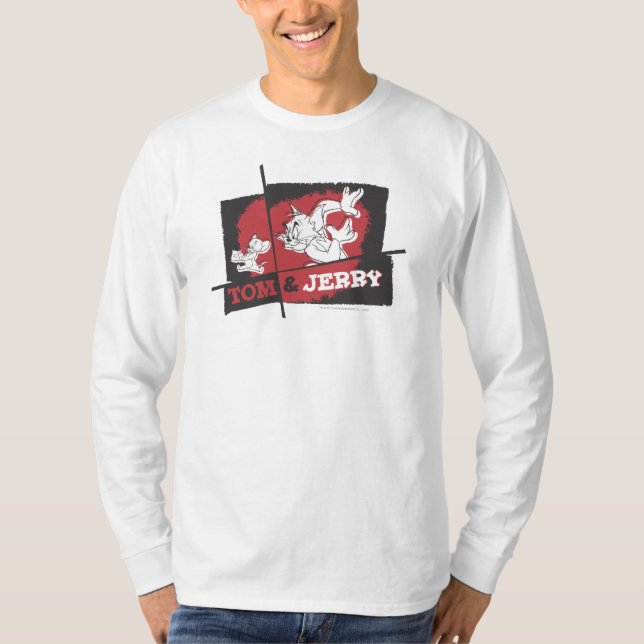 T-shirt Tom et Jerry Red et Black (Devant)