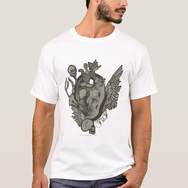 T-shirt Tom et Jerry Skull (Devant)