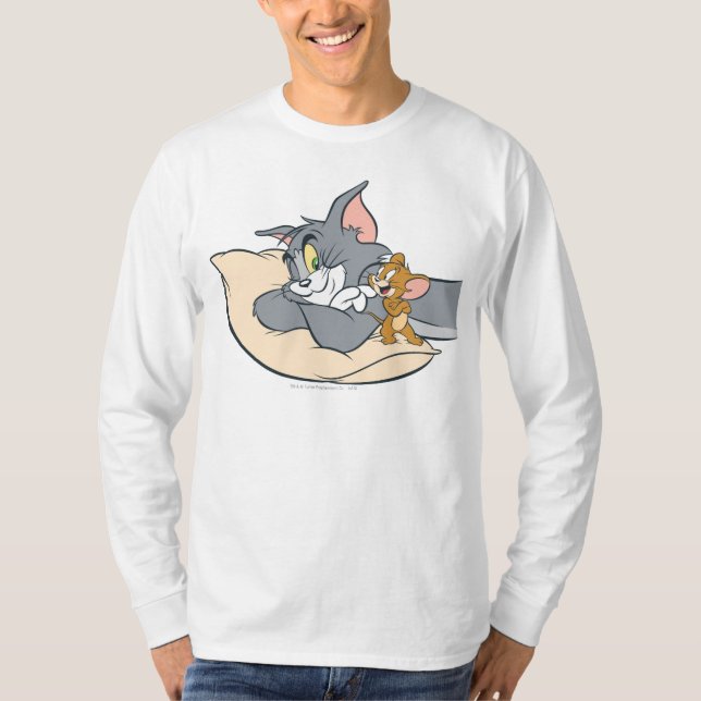 T-shirt Tom et Jerry sur le Coussin (Devant)