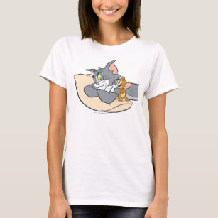 T-shirt Tom et Jerry sur le Coussin
