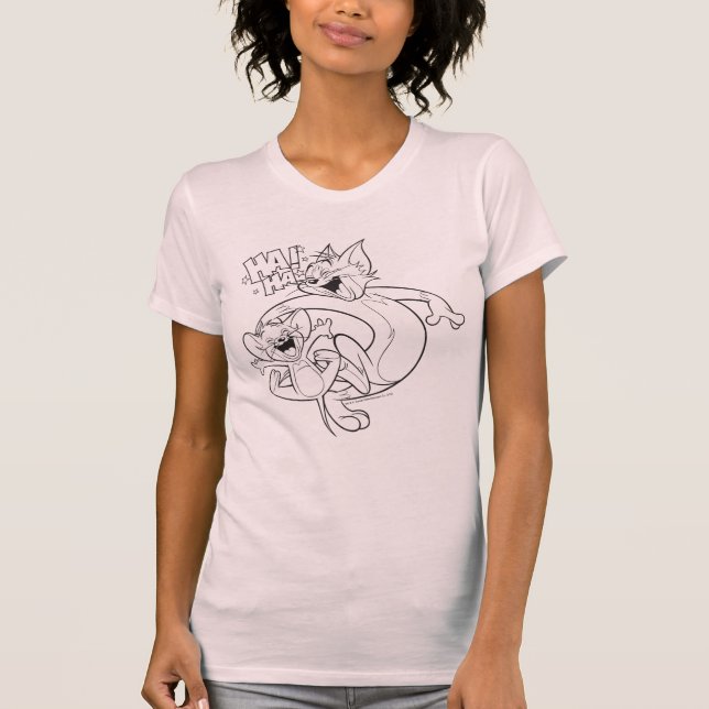 T-shirt Tom Et Jerry | Tom Et Jerry Rient (Devant)