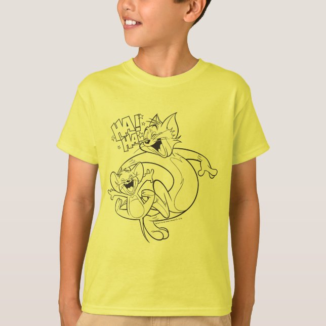 T-shirt Tom Et Jerry | Tom Et Jerry Rient (Devant)