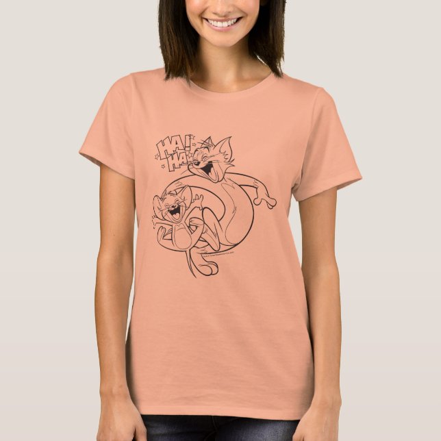 T-shirt Tom Et Jerry | Tom Et Jerry Rient (Devant)