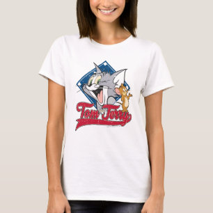T-shirt Tom Et Jerry Tom Et Jerry Sur Diamant De Basebal