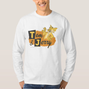T-shirt Tom et souris de Jerry dans le logo de patte