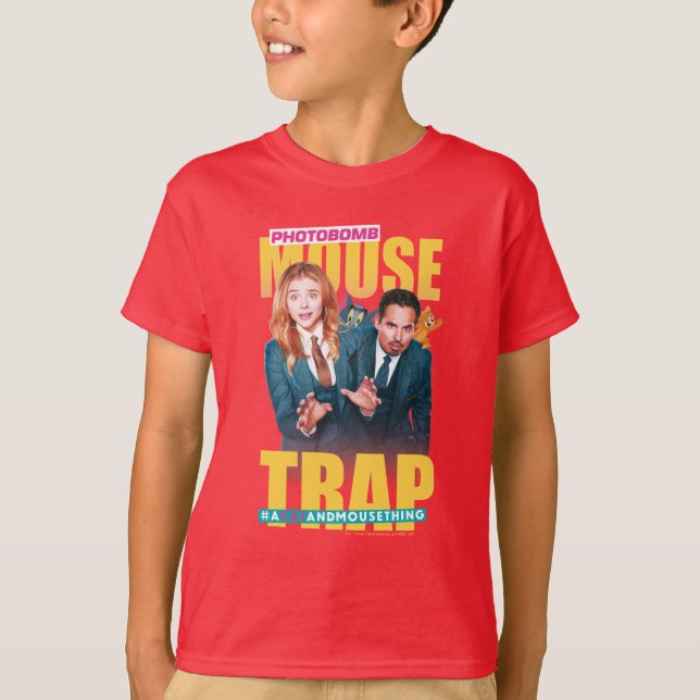 T-shirt Tom & Jerry avec Kayla et Terrace - Piège à souris (Devant)