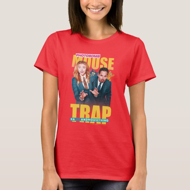 T-shirt Tom & Jerry avec Kayla et Terrace - Piège à souris (Devant)