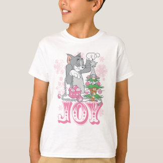 T-shirt Tom, Jerry et Nibbles décorent la joie